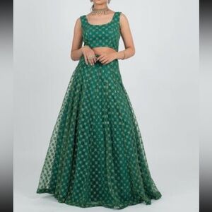 Green lehenga